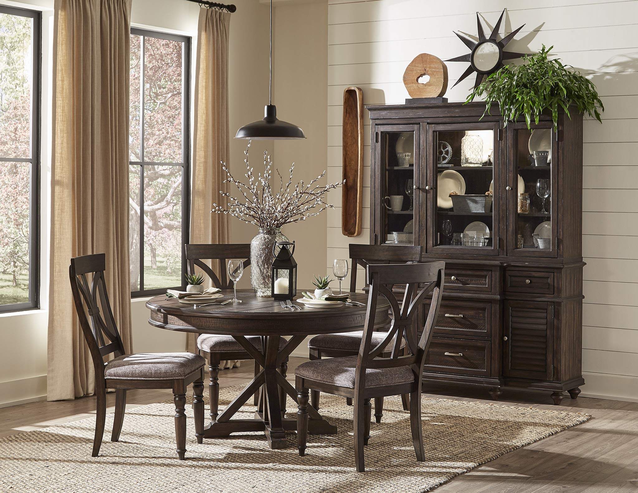 Homelegance 5 Piece Dinette Set Brown