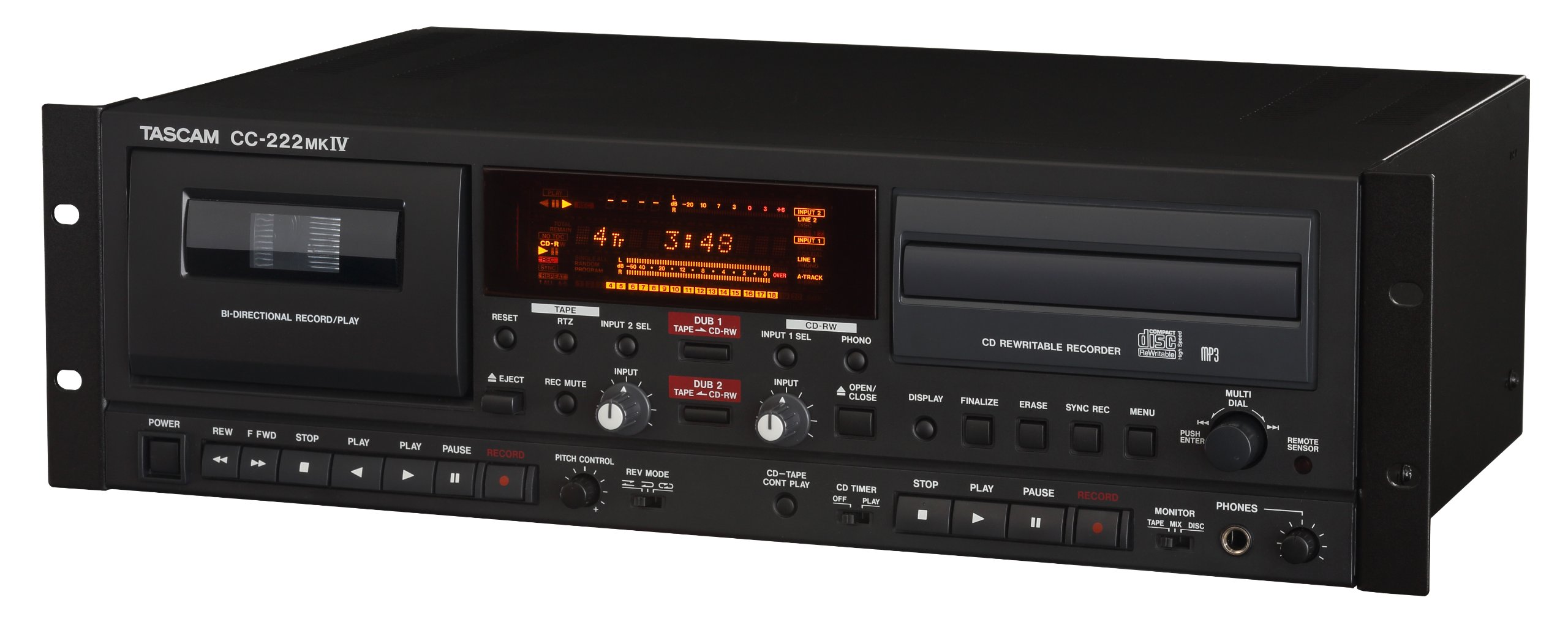 TASCAM CC 222mkIV Combination Cassette Recorder