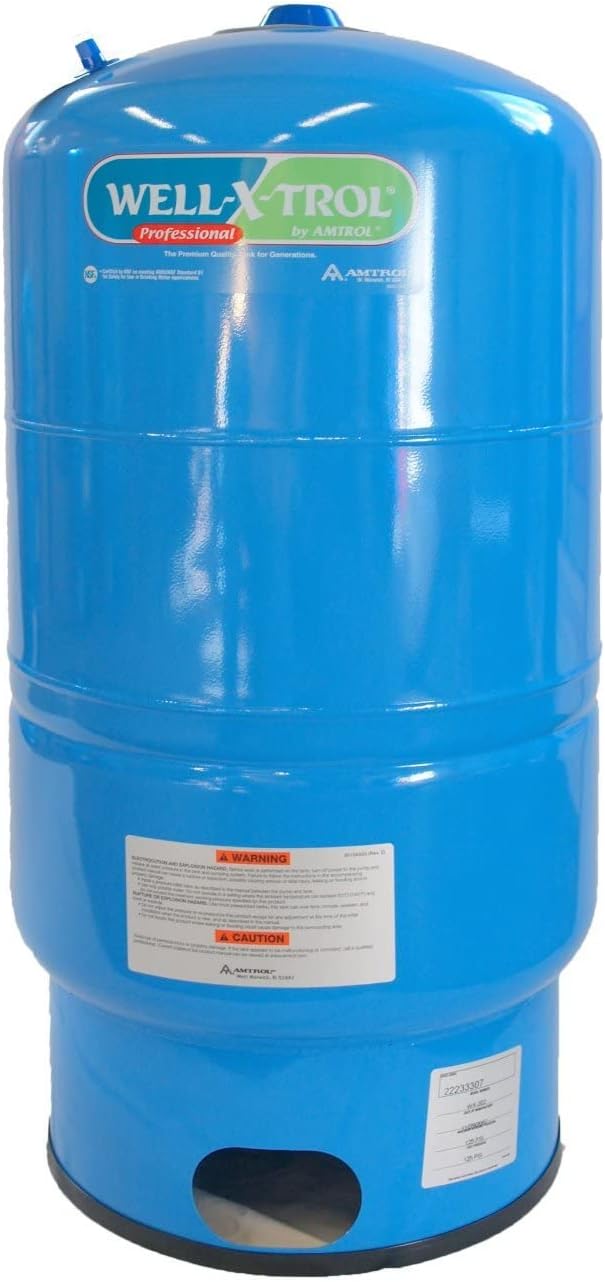 Amtrol Well-X-Trol WX-202 Pressure Tank, High-Strength Steel, Polypropylene Liner, Residential Use