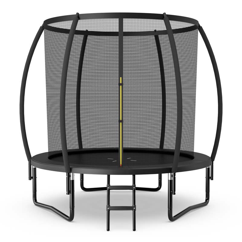 81012Ft Astm Approved Outdoor Large Recreational Trampoline With Ladder Amp Enclosure Net Safety Pad