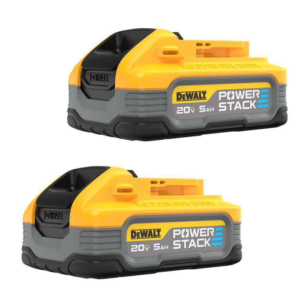 POWERSTACK 20V Lithium-Ion 5.0Ah Battery Pack (2 Pack) DCBP520-2