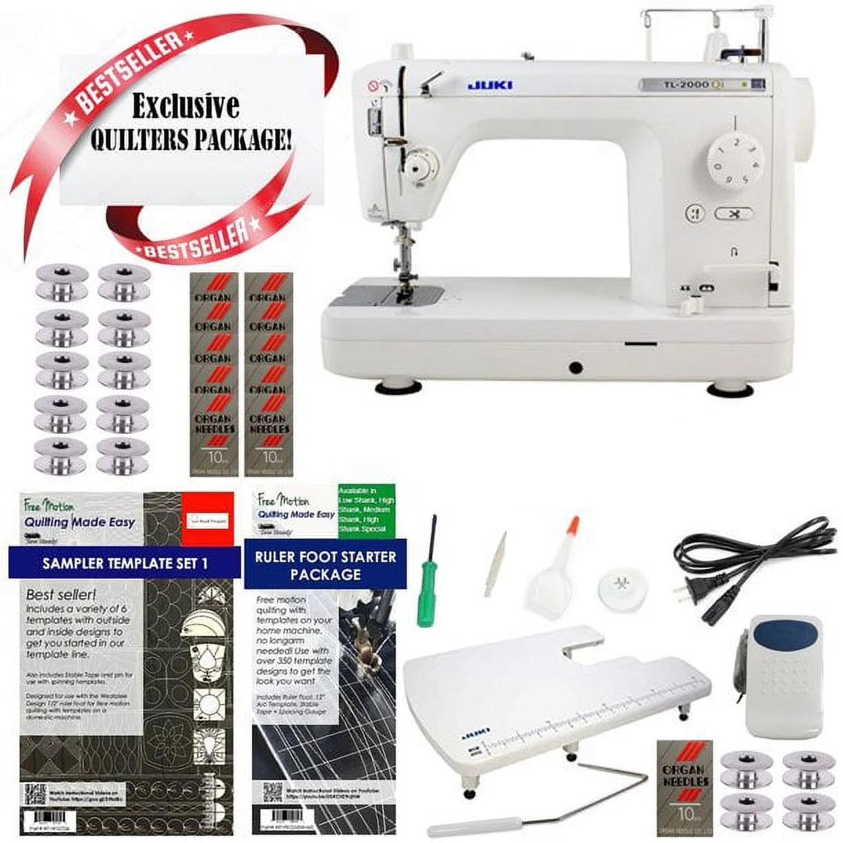 Juki TL2000QI Long-Arm Sewing & Quilting Machine w/ Limited time Quilters Package!