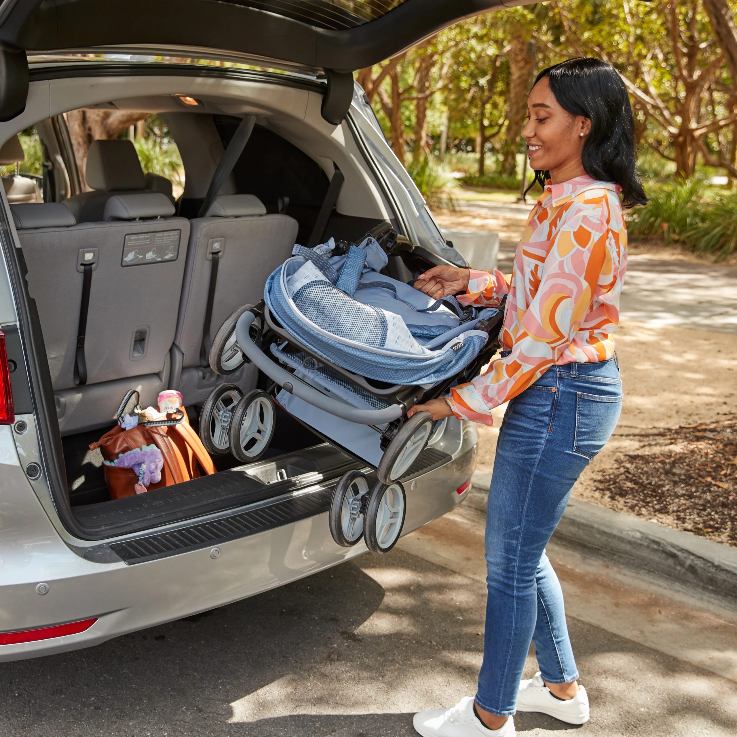 Cosco Lift & Stroll DX Travel System, Gray Arrows �C Lightweight Unisex Car Seat & Stroller Combo, Recycled Fabric, Safety Certified