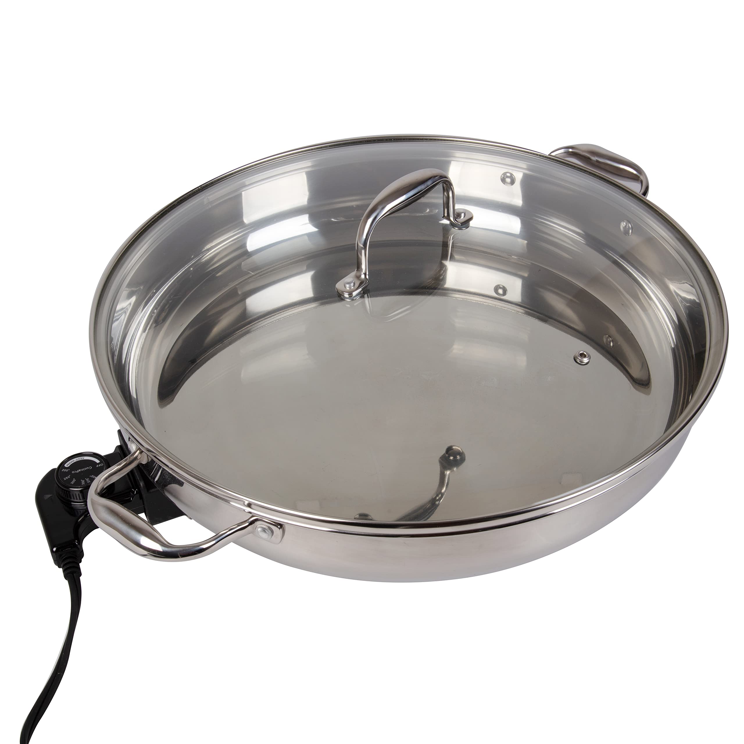 Electric Skillet Cucina Pro Stainless