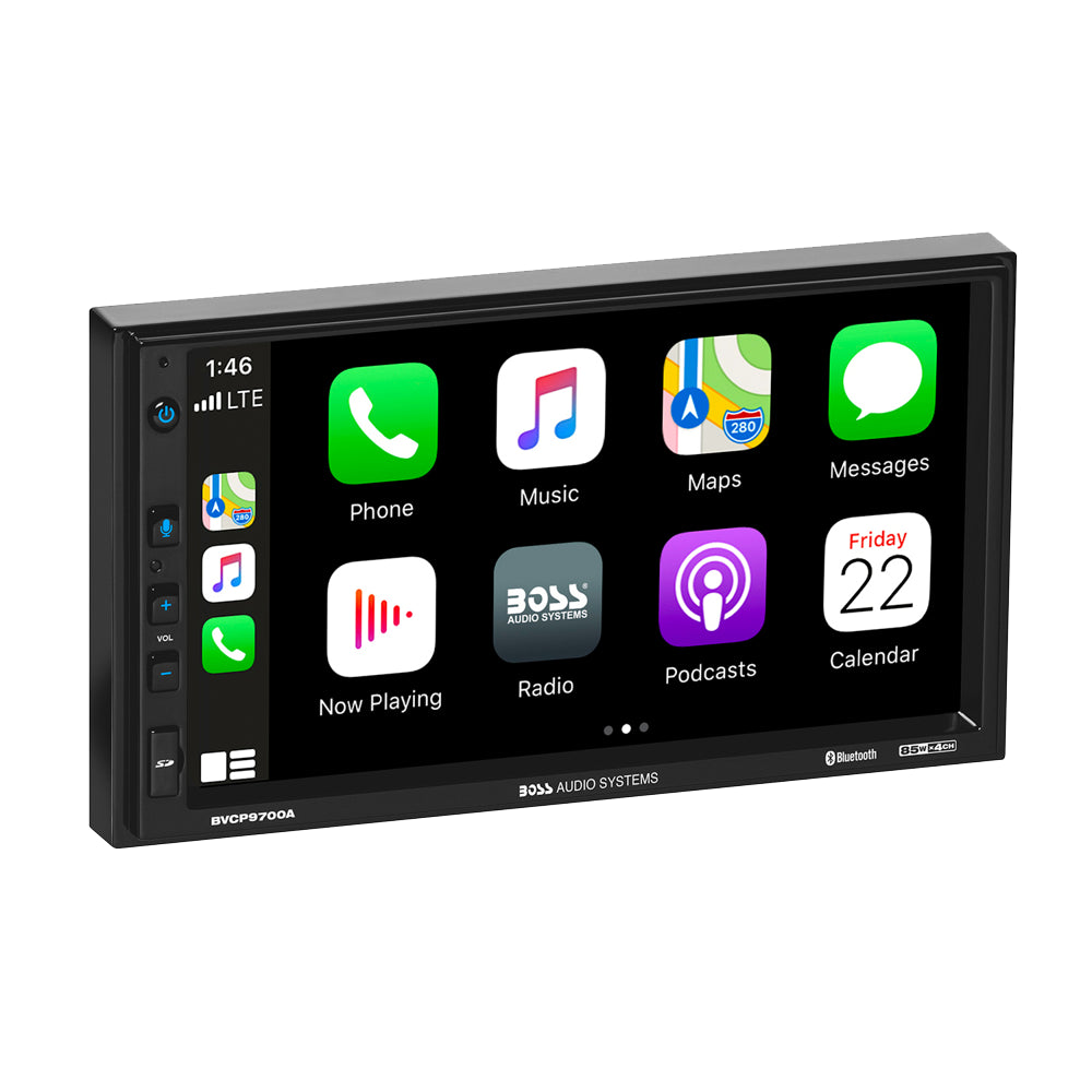 BOSS 2 Din Apple Carplay Android Auto Car Stereo System