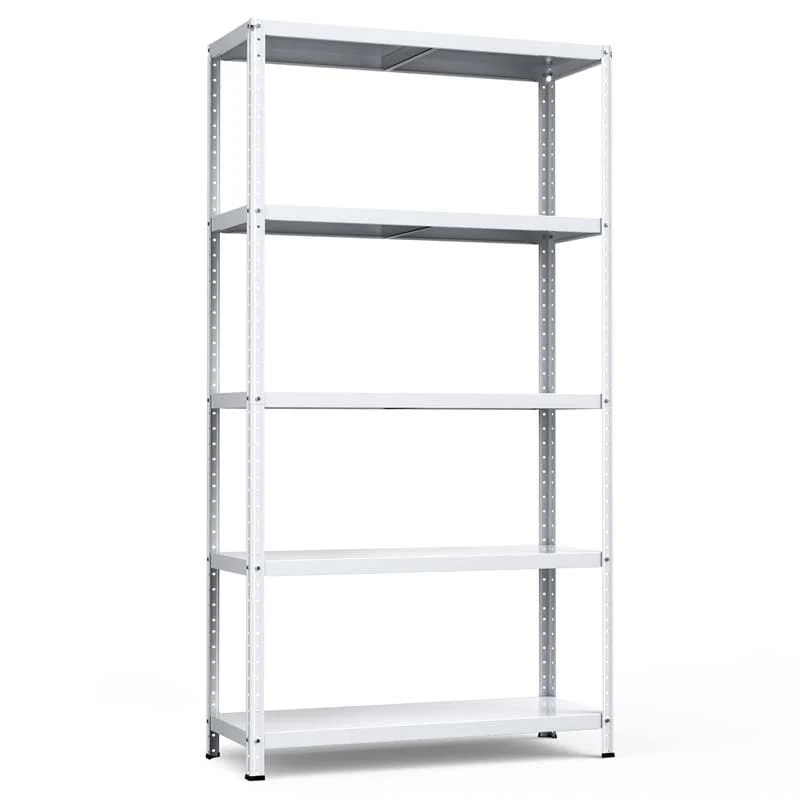 White 39Quot X 16Quot X 74Quot 5 Tier Heavy Duty Metal Storage Shelving Unit Multi Use Storage Racks Utility Shelves