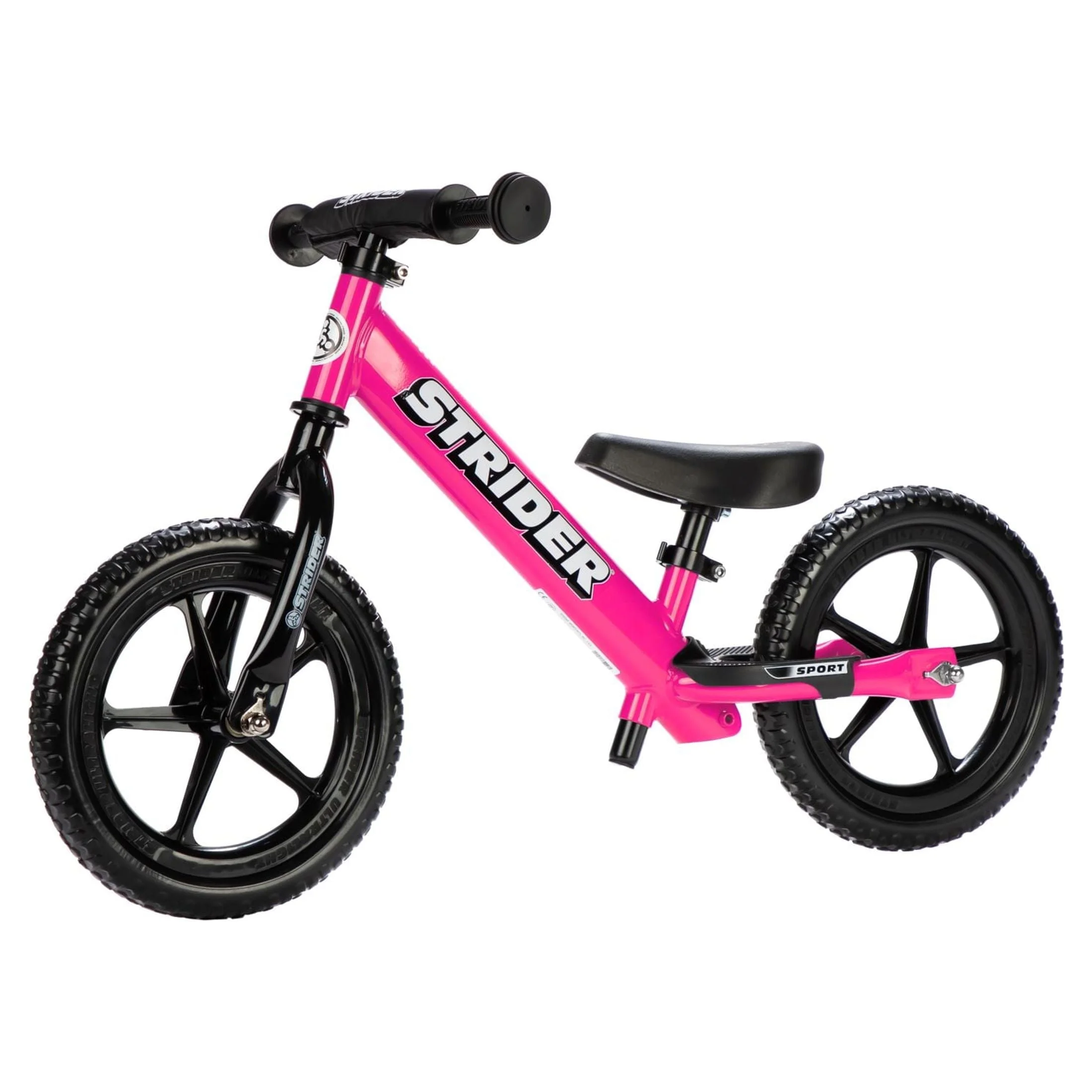 Strider - 12 Sport Balance Bike, Ages 1 to 5 Years - Pink