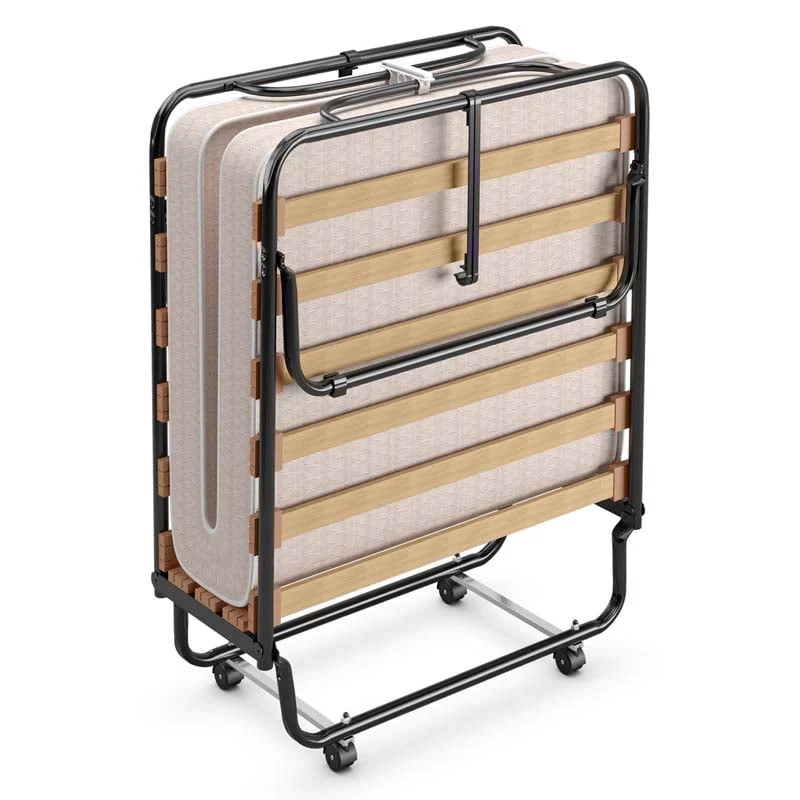 75Quot X 315Quot Rollaway Bed With Mattress Folding Guest Bed Portable Sleeper Bed Cot