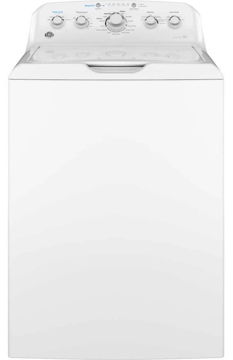 GE 4.5 Cu. Ft. White Top Load Washer With Stainless Steel Basket