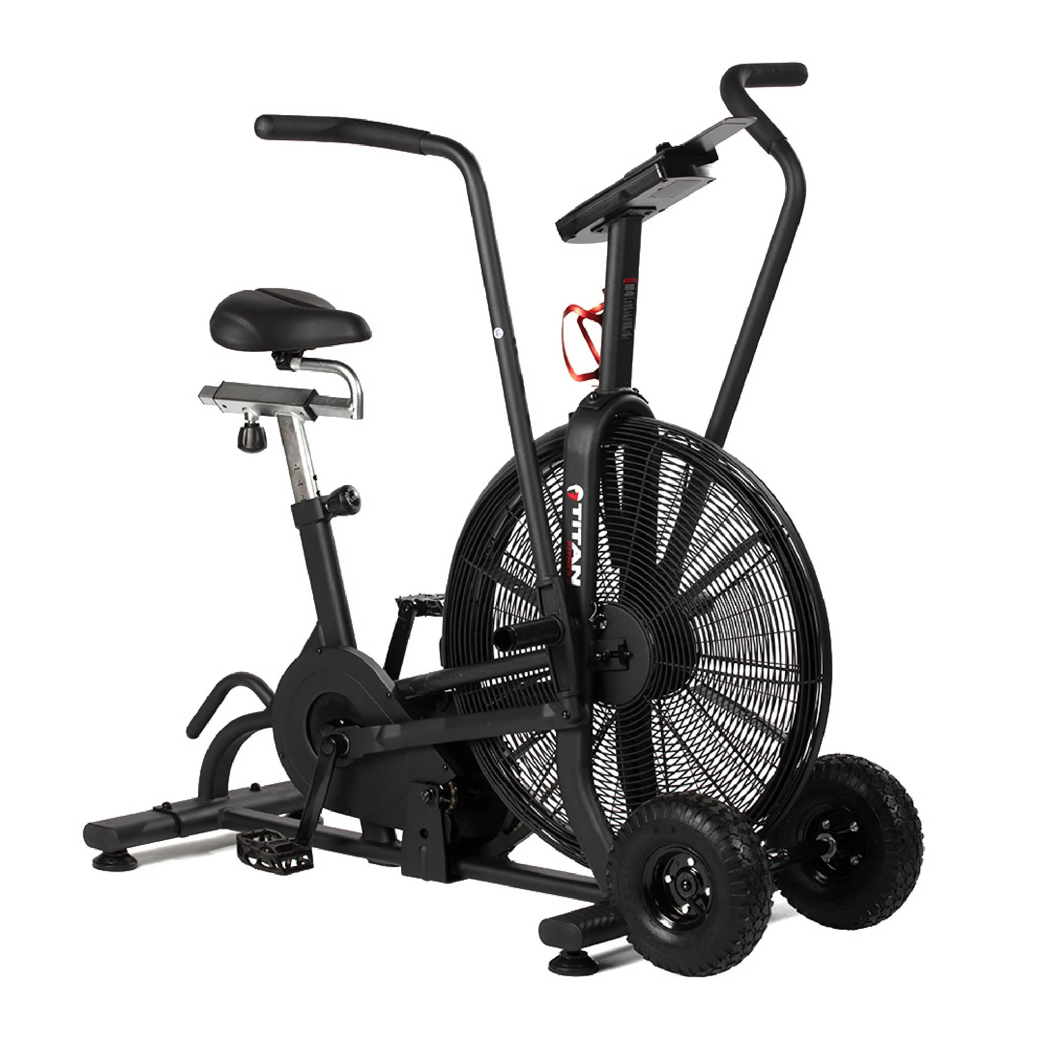 Titan Fitness Fan Bike, Black, 111 LB, Indoor/Outdoor Cycling Exercise Bike with LCD Screen