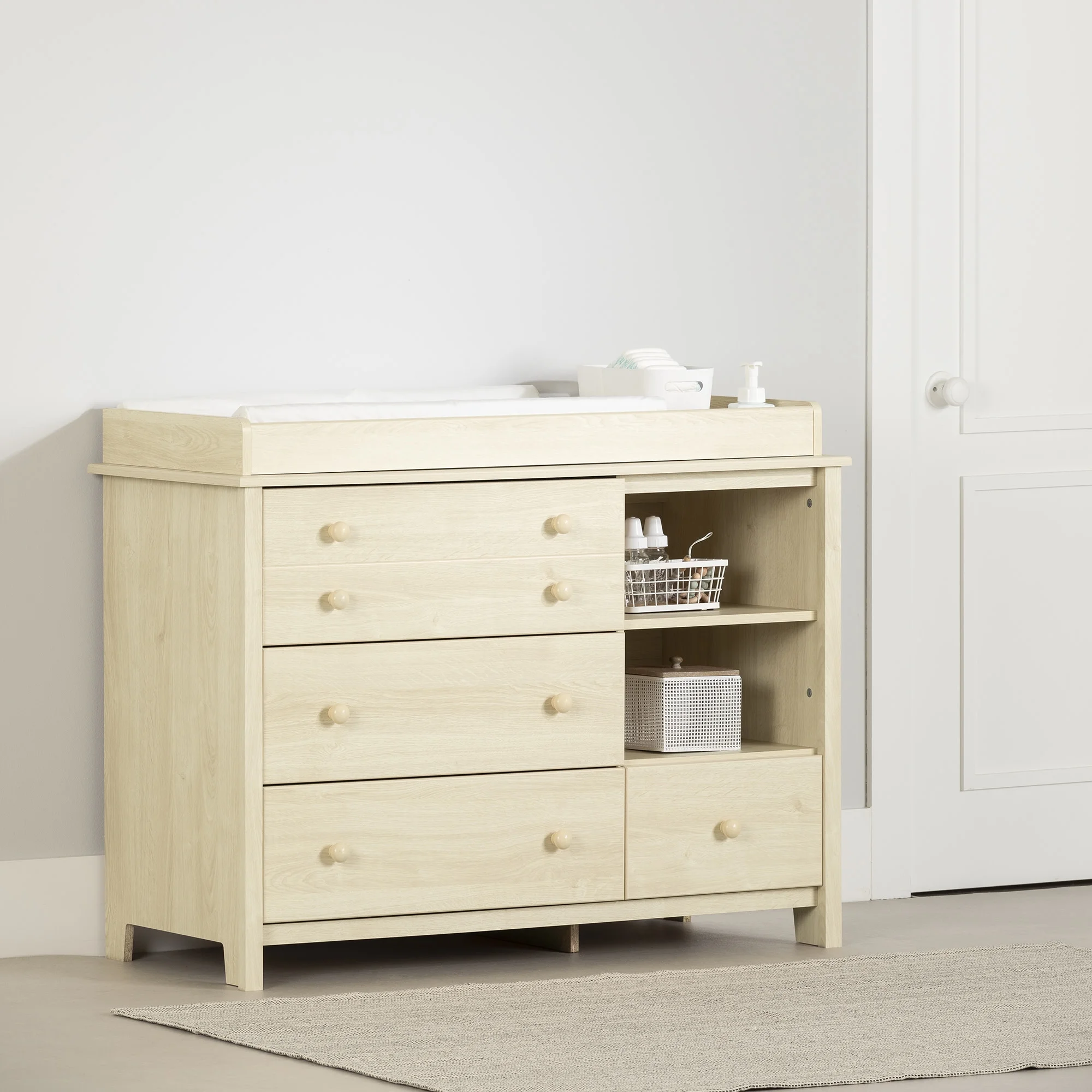 South Shore Little Smileys, Contemporary Changing table, Wide Beige