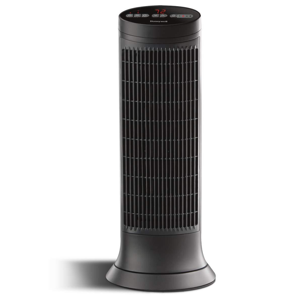 Digital Tower Heater, 750 ?C 1500 W, 10 1/8????X 8????X 23 1/4???? Black