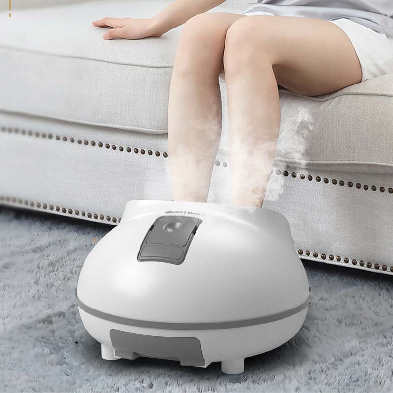 Steam Foot Spa Bath Massager Foot Sauna Massage Machine With 3 Heat Levels Pedicure Massage Rollers Timing Function