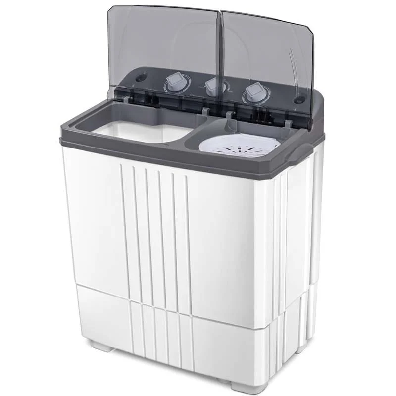20 Lbs 2 In 1 Portable Washing Machine Twin Tub Top Load Washer Dryer Combo For Rv Dorm Apartment