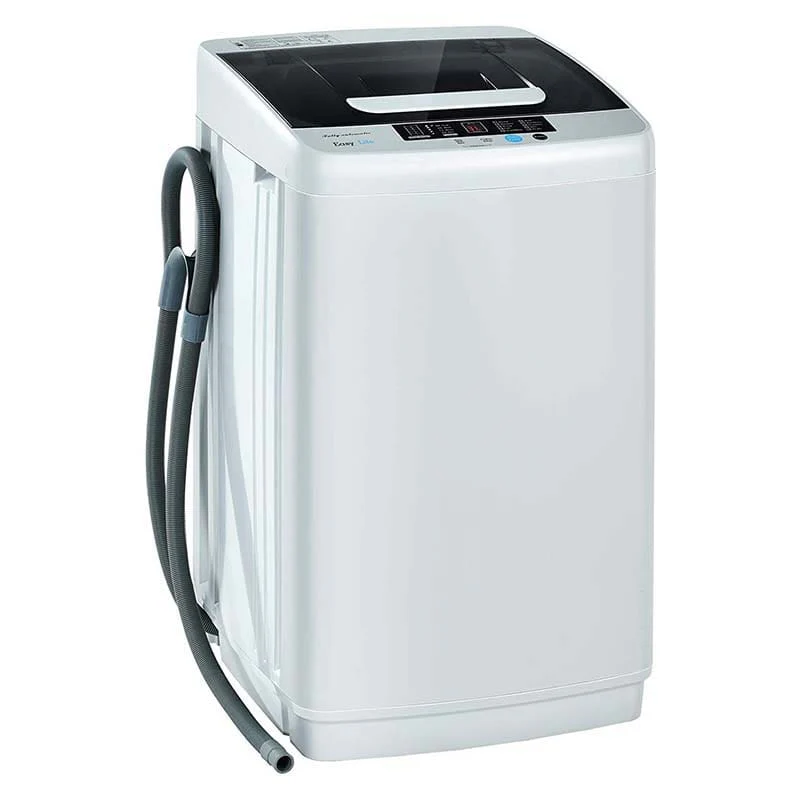 Full Automatic Portable Washing Machine With Drain Pump 88 Lbs 2 In 1 Top Load Washer Dryer Combo