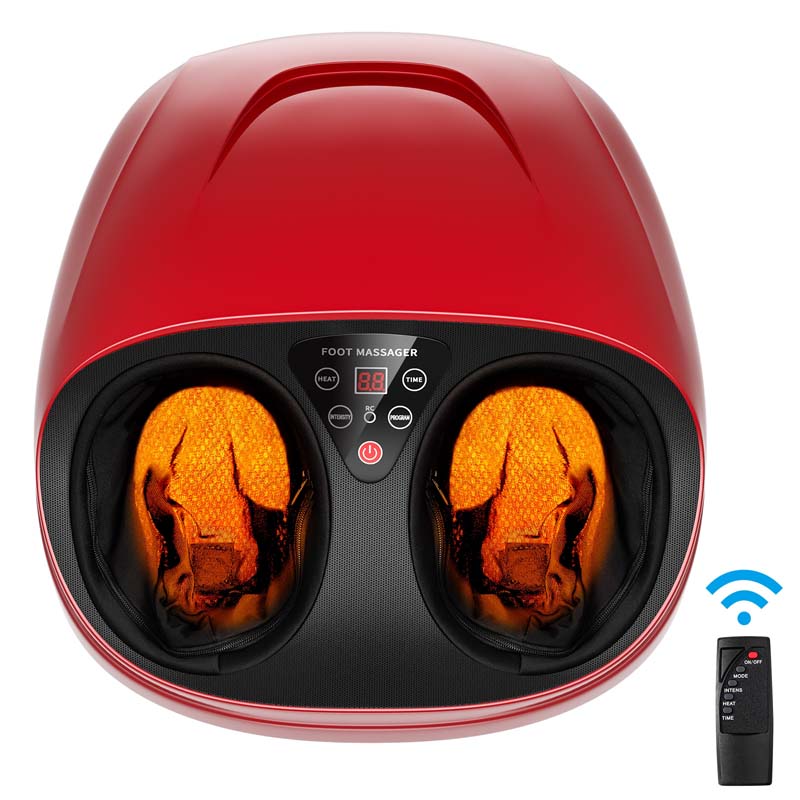 Foot Massager Machine With Heat Amp Remote Shiatsu Foot Massager With Deep 3D Kneading Rolling Relieves Plantar Fasciitis