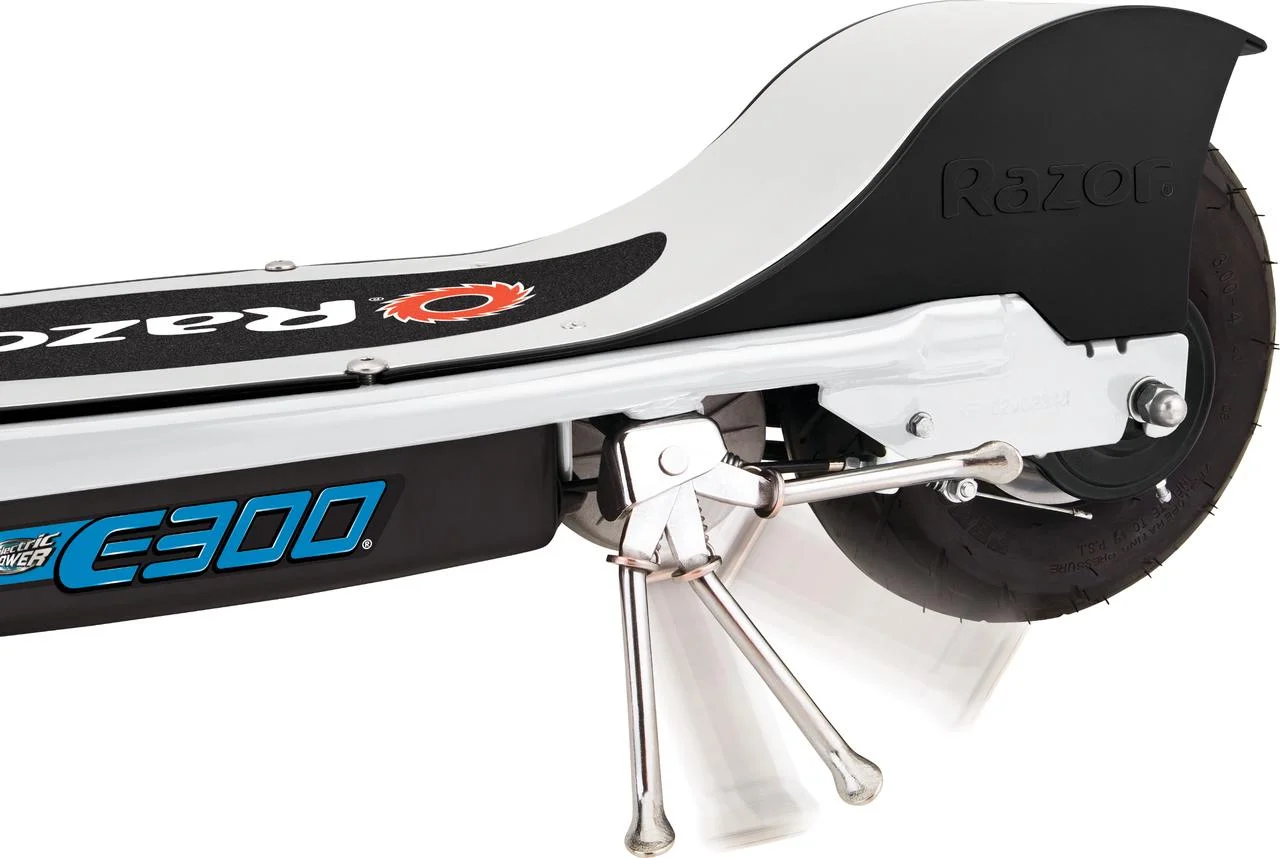 Razor E300 Electric Scooter - White, for Ages 13+ and up to 220 lbs, 9