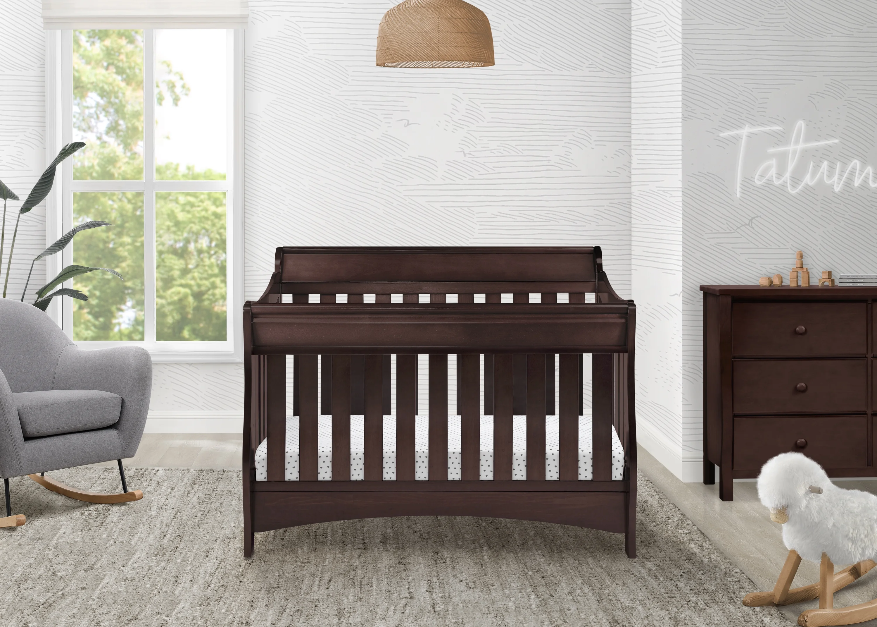 Delta Bentley S Series 4-in-1 Convertible Crib in Black Cherry Espresso