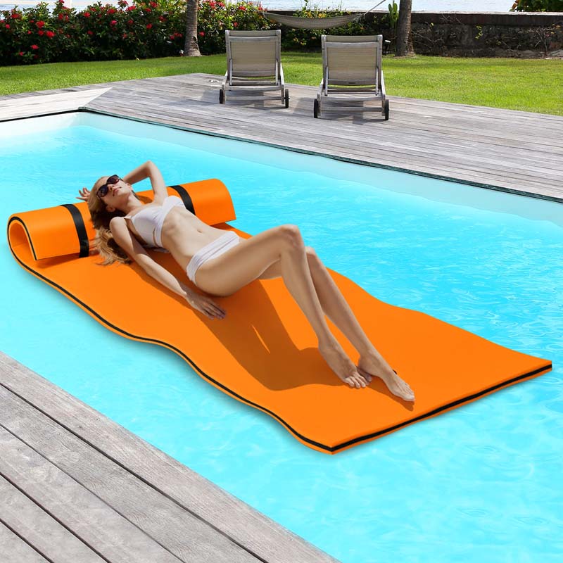 Personal Floating Oasis 3 Layer Xpe Foam Water Padpool Matlounger Floating Island For River Lake Ocean
