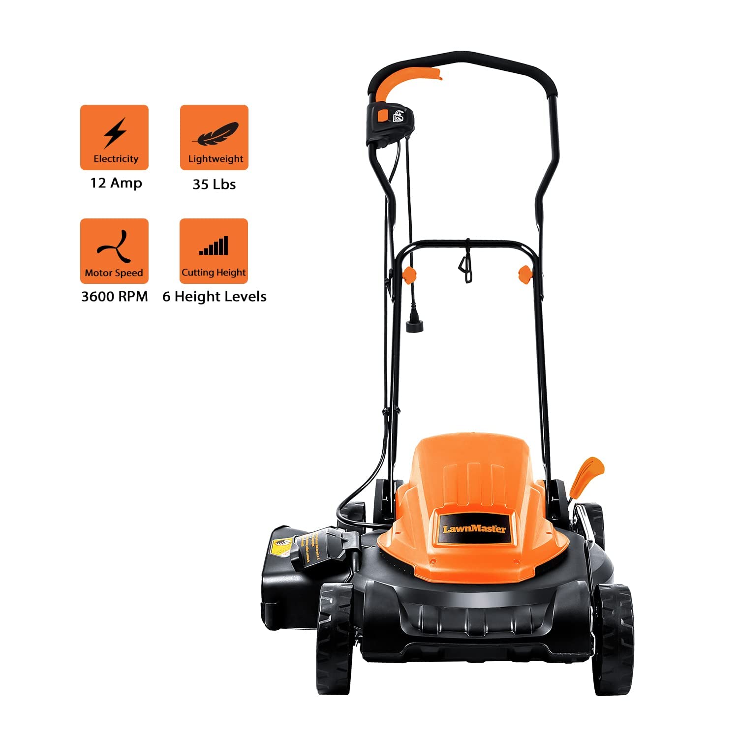 LawnMaster ME1218X Electric Mower 19 Inch
