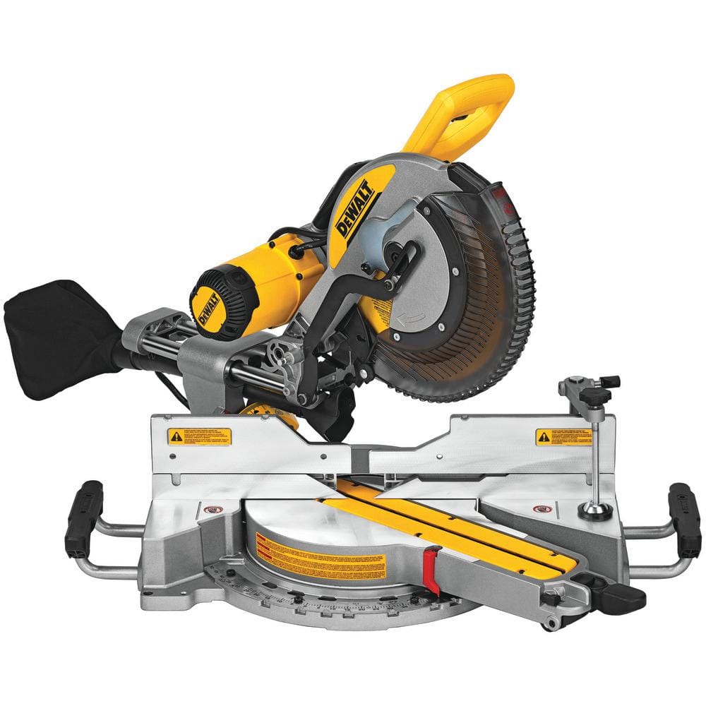 15 Amp Corded 12 in. Double Bevel Sliding Compound Miter Saw, Blade Wrench and Material Clamp DWS779