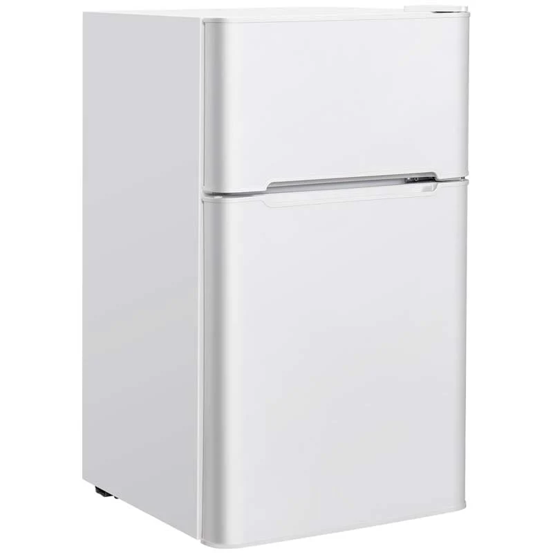 32 Cuft 2 Door Compact Refrigerator Mini Freezer Cooler Fridge With Reversible Stainless Steel Door