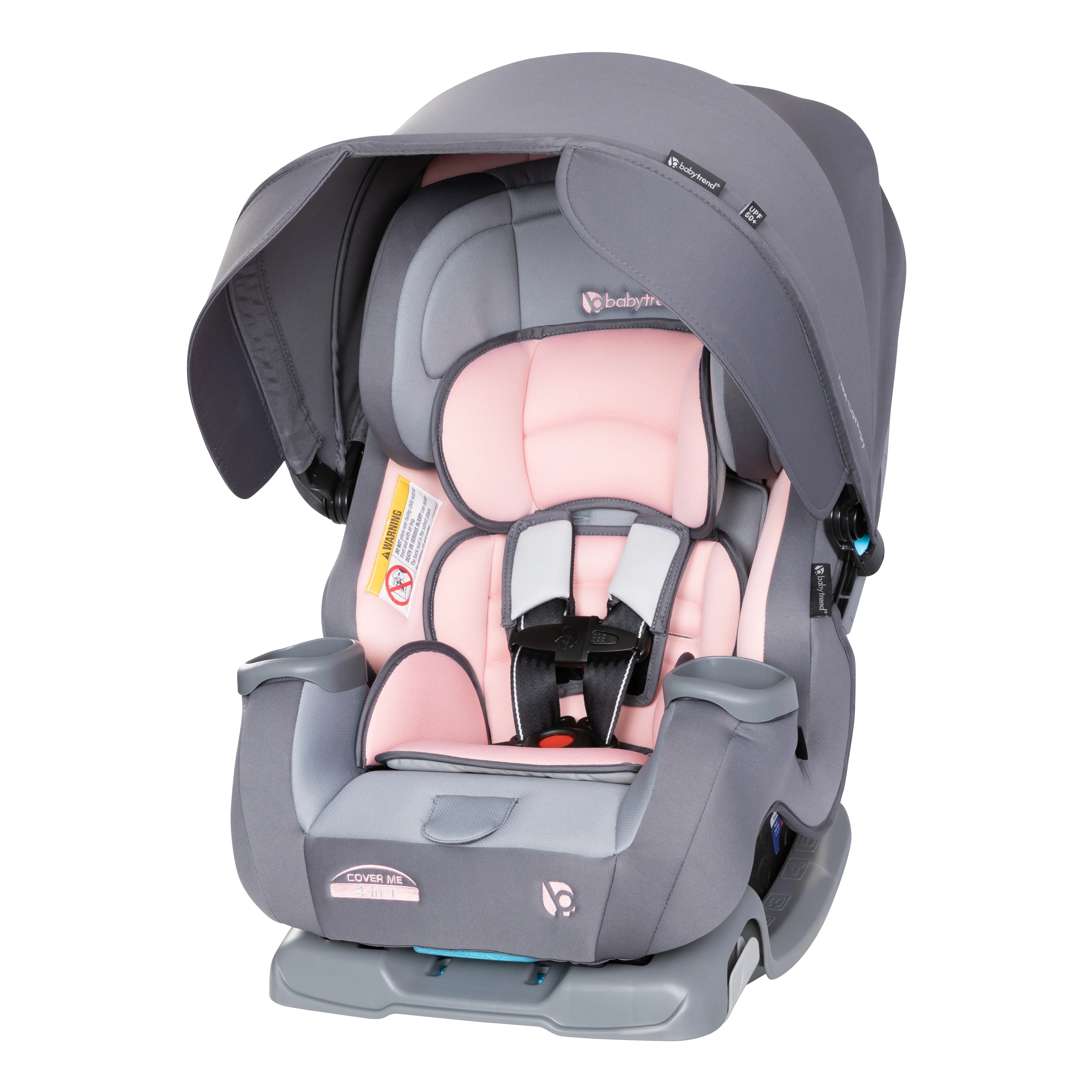 Baby Trend Cover Me Convertible Car Seat w/Canopy, Desert Pink