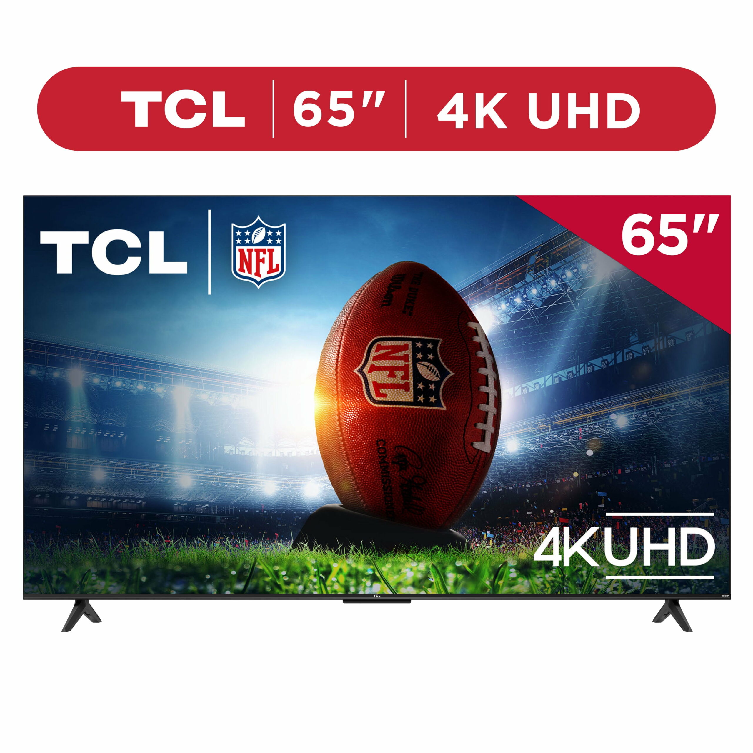 TCL 65��� 4-Series 4K UHD HDR Smart TV with Roku, Voice Control, Apple AirPlay, and Premium Design
