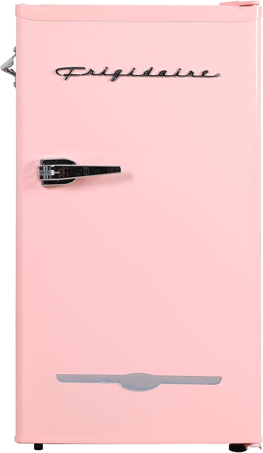 Frigidaire Retro Bar Fridge 3.2 Cu. Ft, Pink/Coral �C Compact with Bottle Opener, Adjustable Thermostat & Shelves