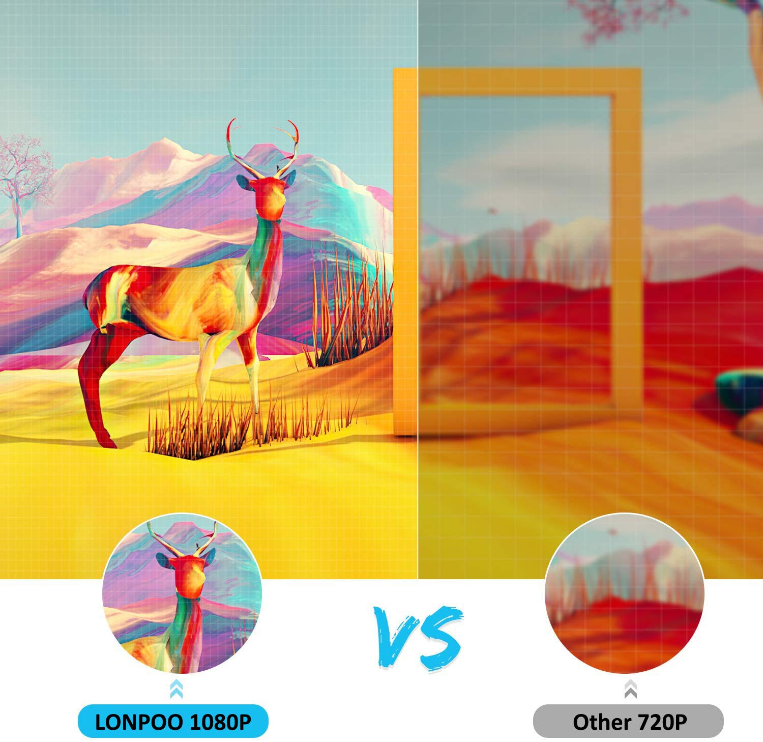 HD Blu Ray Disc Player for TV with HDMI and AV Cables, 1080P, Built in PAL NTSC