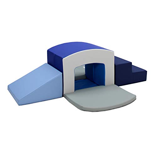 Factory Direct Partners 12825-AS SoftScape Playtime Grow-n-Learn Tunnel Climber Plus Pads for Toddlers and Kids(3-Piece) - Assorted, 12825-AS