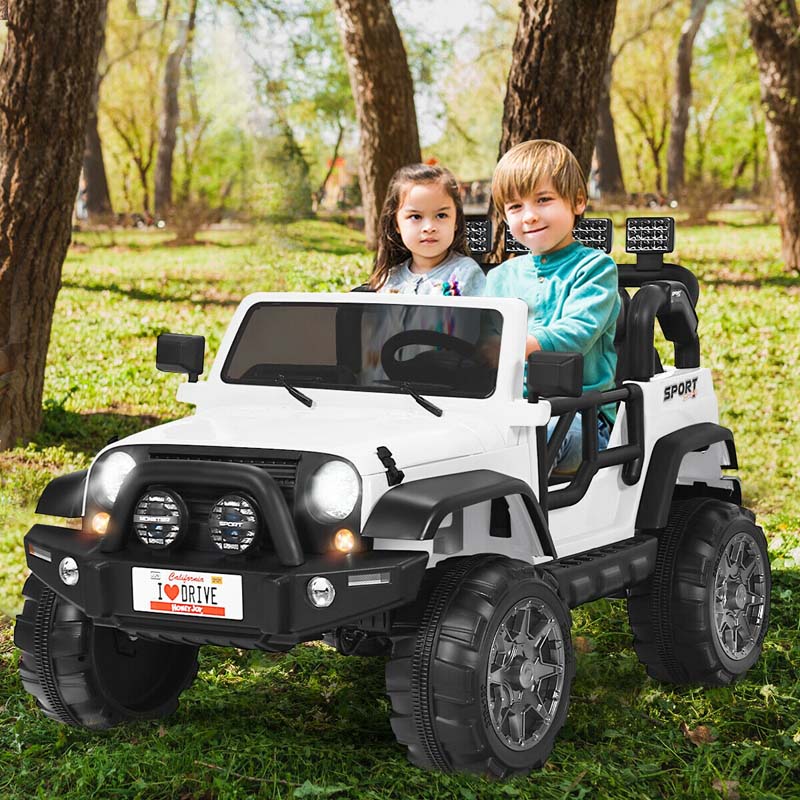 2 Seater Kids Ride On Truck 12V Battery Electric Toddler Motorized Vehicles Riding Toy Car With Remote Control