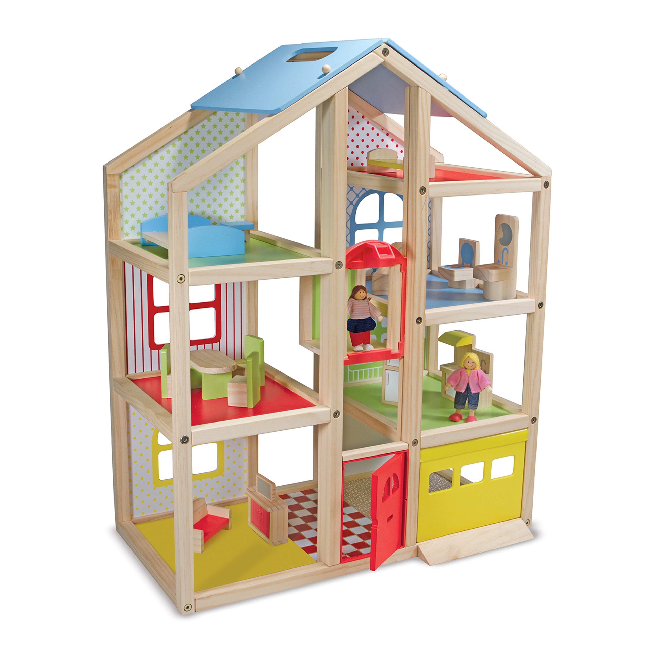 Melissa Doug Hi Rise Dollhouse Furniture