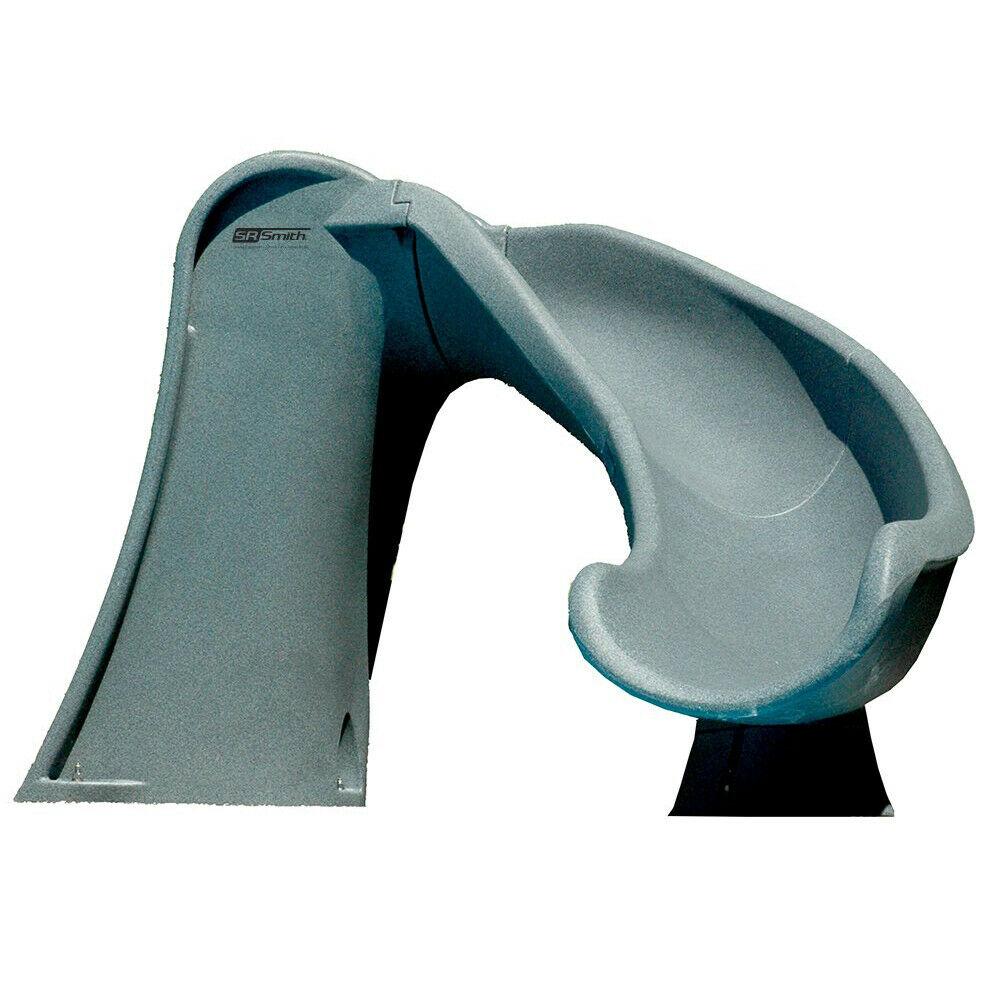 S.R. Smith 698 209 58124 Cyclone Right Curve Swimming Pool Slide, Gray Granite