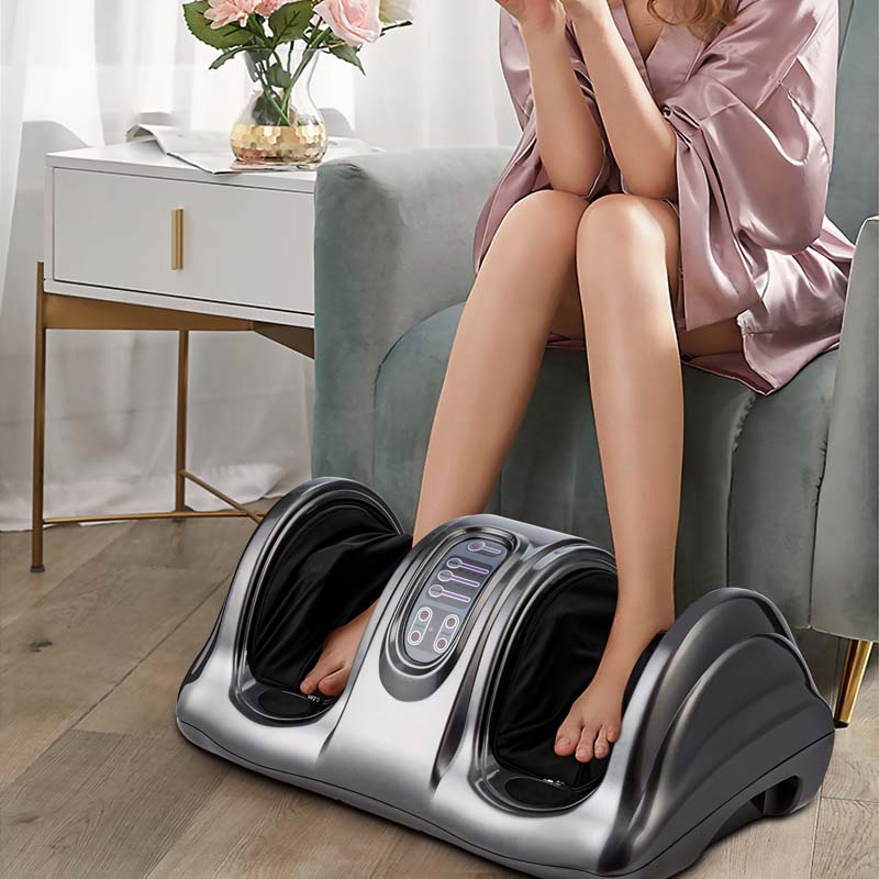 Electric Shiatsu Foot Massager With High Intensity Rollers Machine Massage For Feet Leg Calf Ankle Nerve Pain Therapy