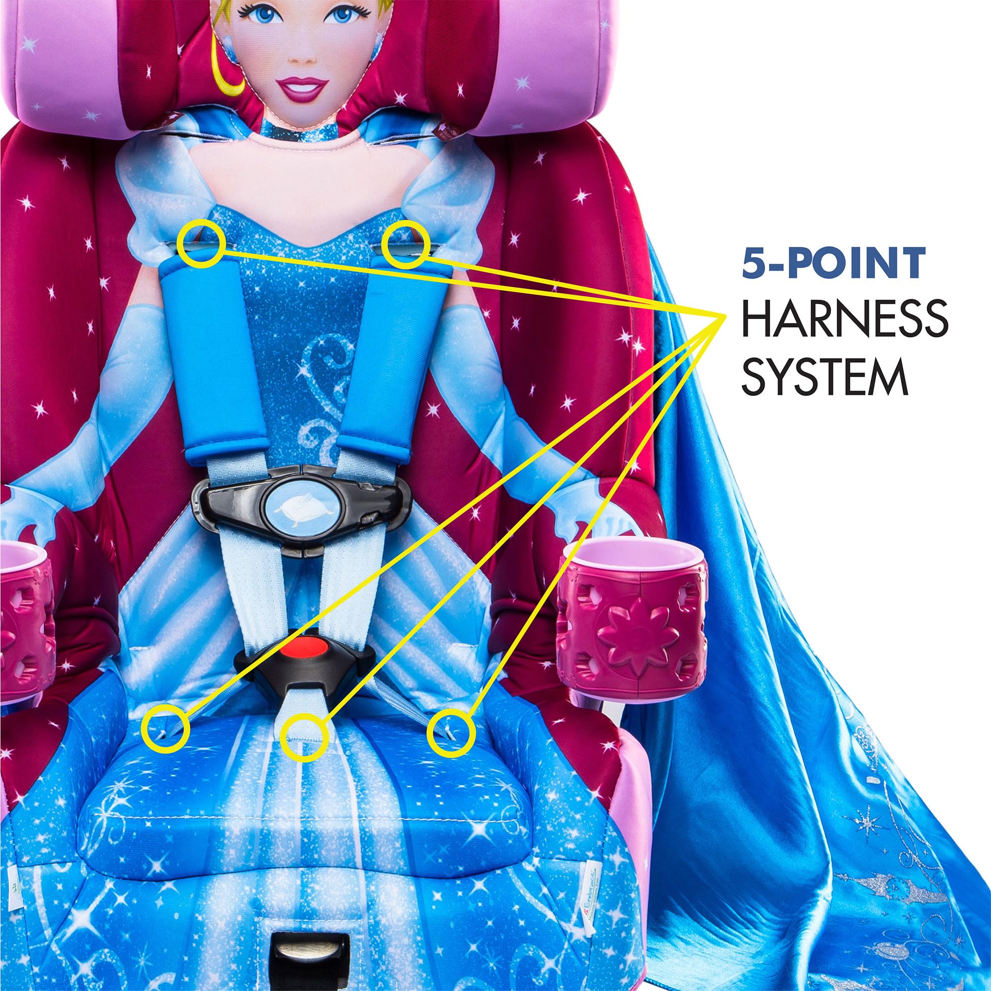 KidsEmbrace Harness Booster Princess Cinderella