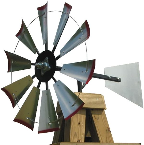 30 inch Windmill Head w/Plain Rudder & Instructions to Build an 8 Foot Tall Windmill