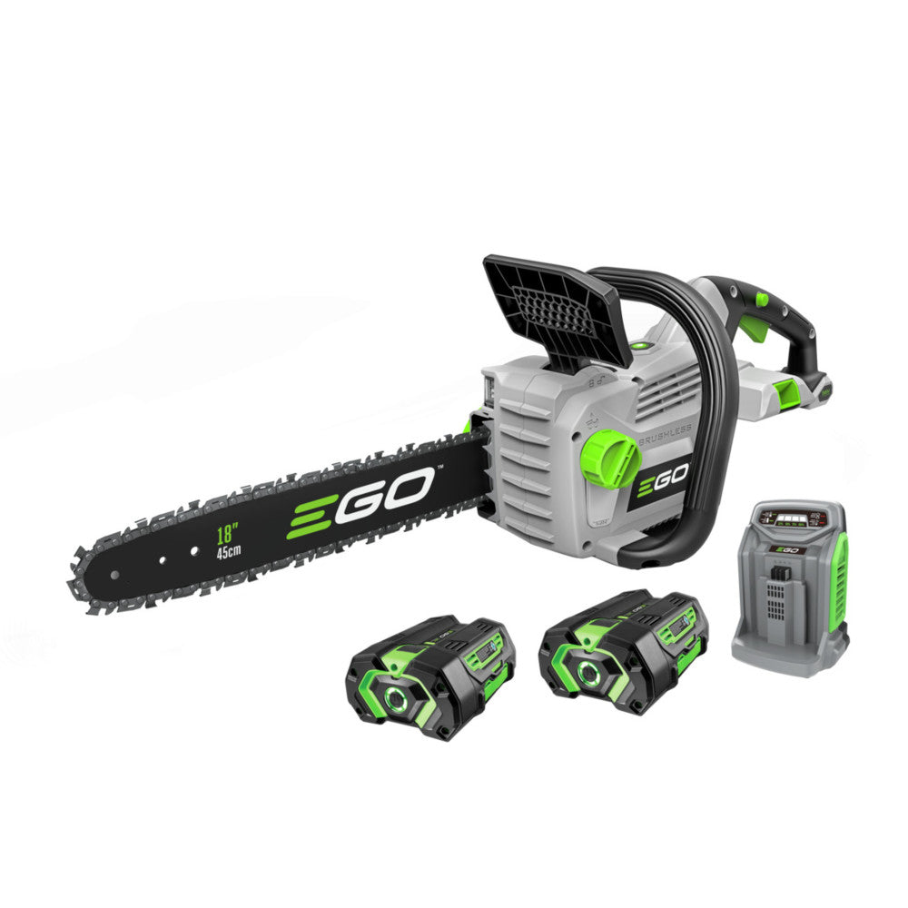 POWER+ 18 Chain Saw Kit With 2 x 5Ah Batteries CS1804-2 from