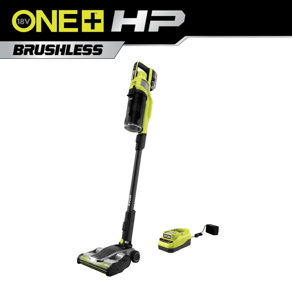 ONE+ HP 18V Brushless Cordless Pet Stick Vac with Kit with Dual-Roller, 4.0 Ah HIGH PERFORMANCE Battery, and Charger PBLSV717K