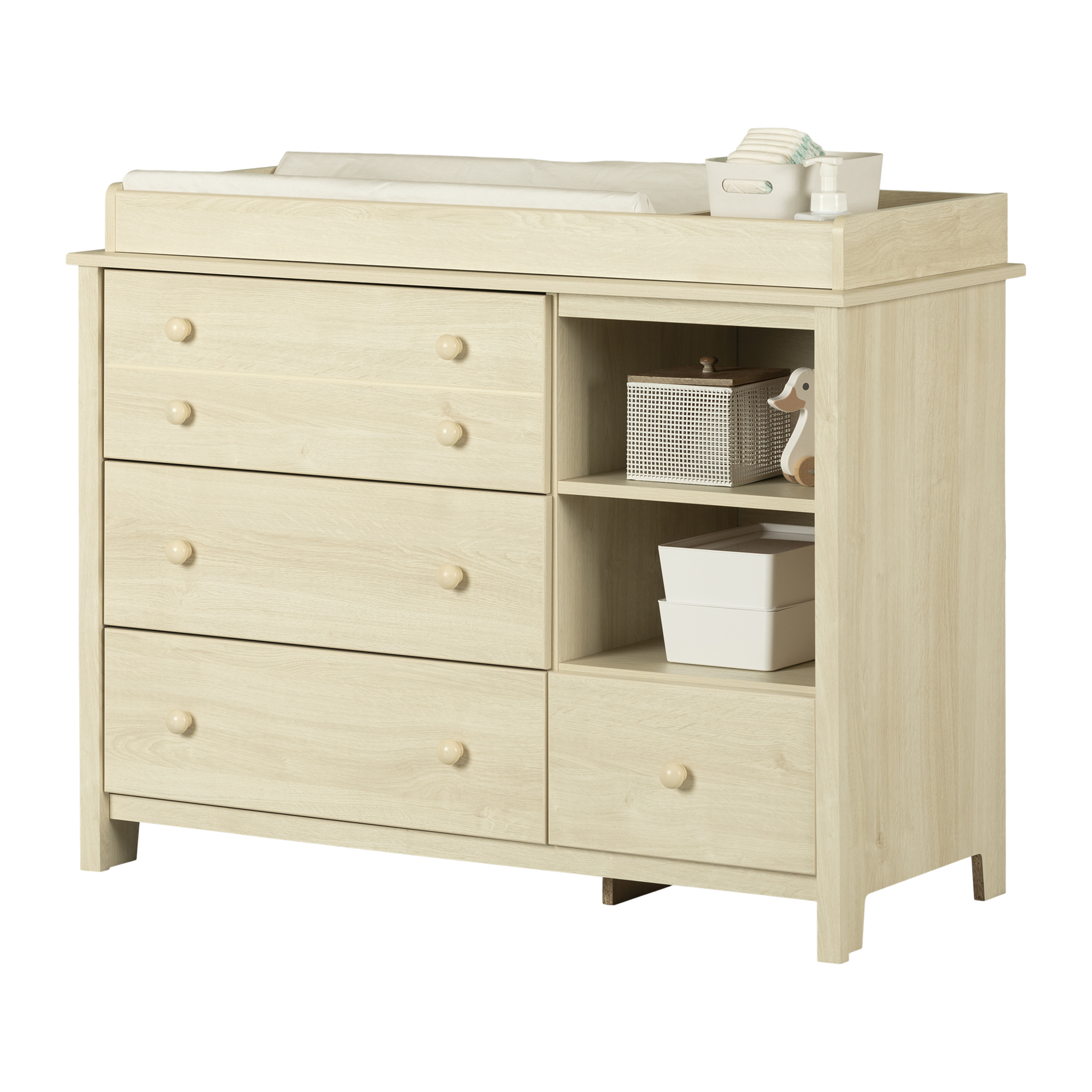 South Shore Little Smileys, Contemporary Changing table, Wide Beige