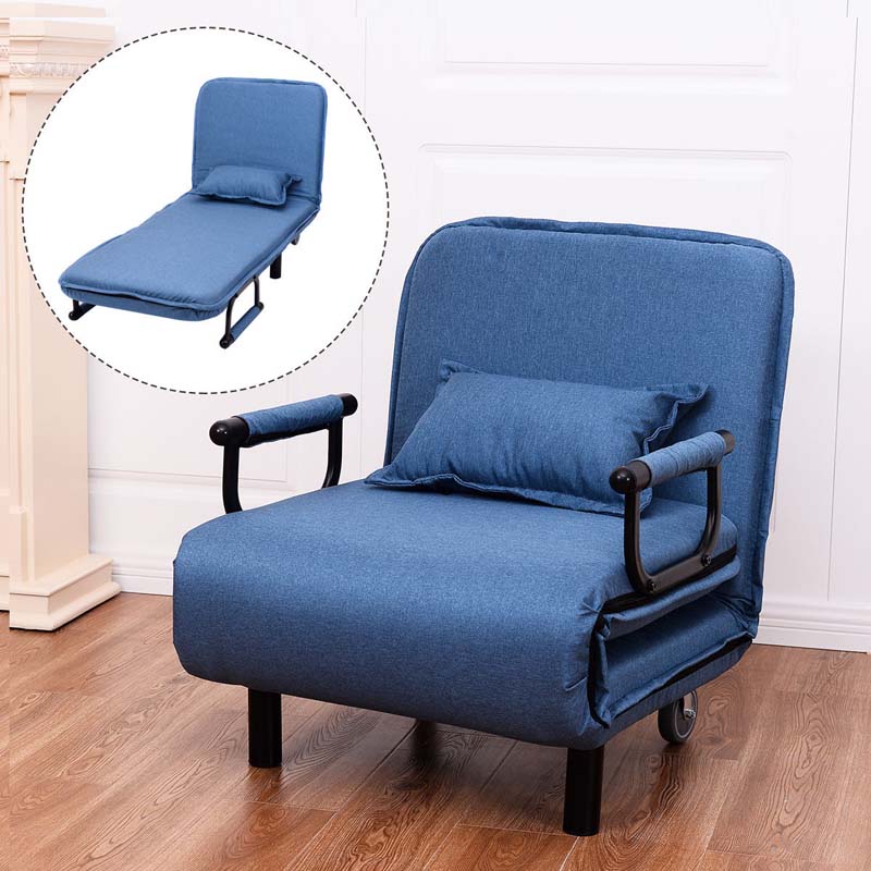 265Quot Convertible Sofa Bed Folding Arm Chair Sleeper Leisure Recliner Lounge Couch - Comfortable And Ergonomic Design