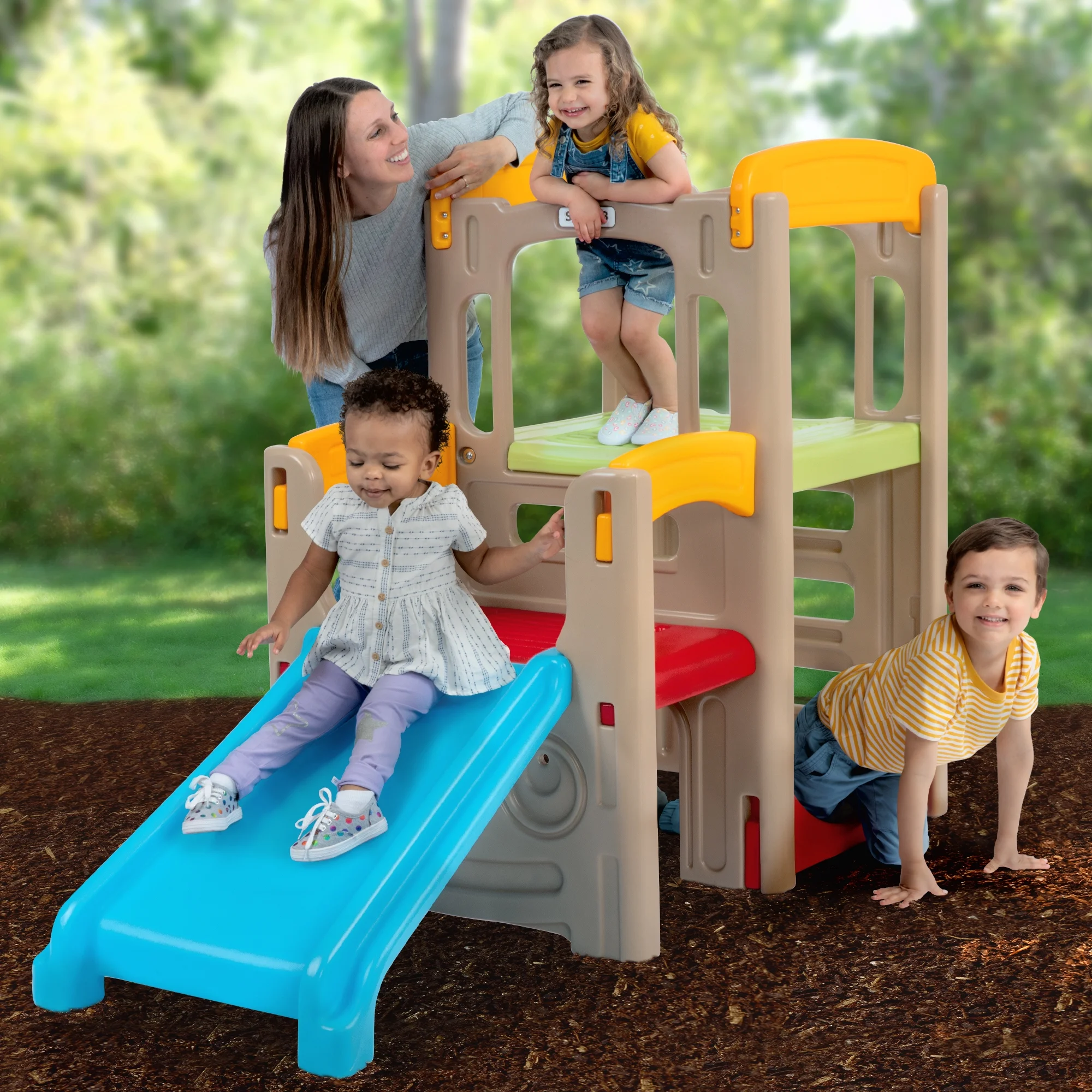 Simplay3 Young Explorers Indoor/Outdoor Adventure Climber Playset for Children