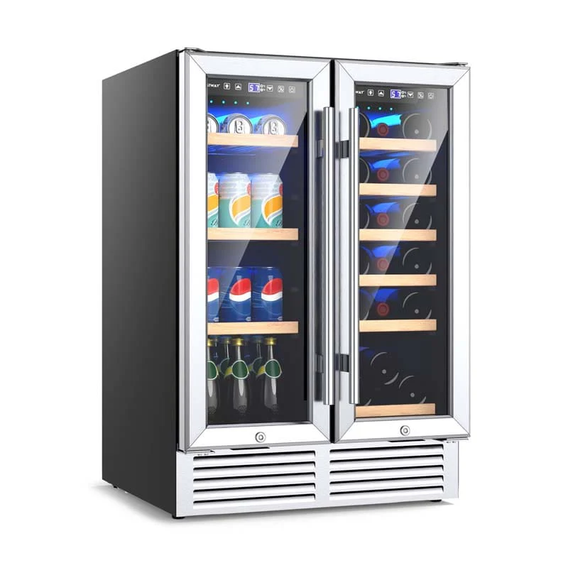 24Quot Large Dual Zone Wine Beverage Cooler Refrigerator Built In Amp Freestanding Beer Fridge Wine Cellar
