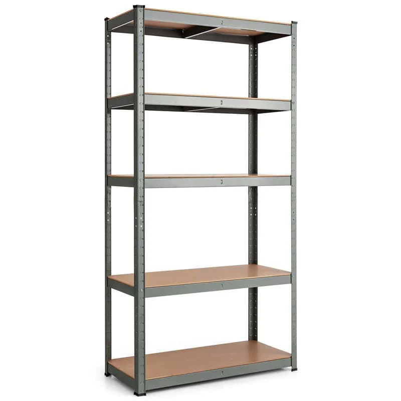 Gray 36Quot X 16039039 X 72Quot 5 Tier Storage Shelving Unit 2000 Lbs Capacity Heavy Duty Metal Utility Shelves Adjustable Storage Racks