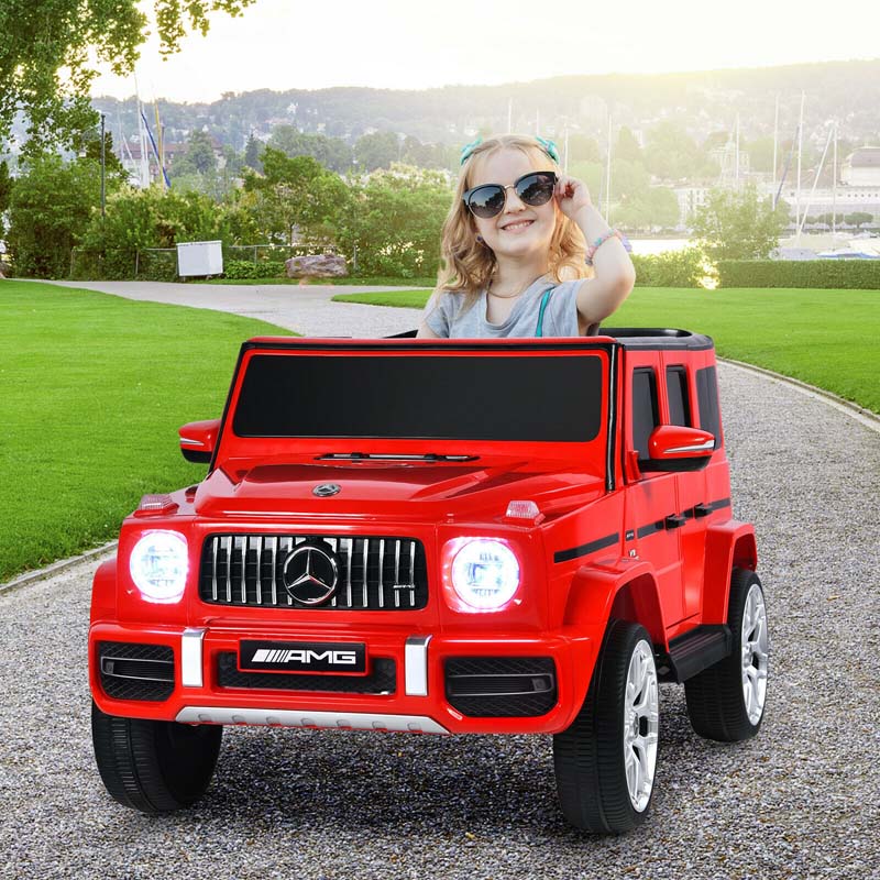 Licensed Mercedes Benz G63 Kids Ride On Car 12V Battery Powered Electric Toy Car With Spring Suspension