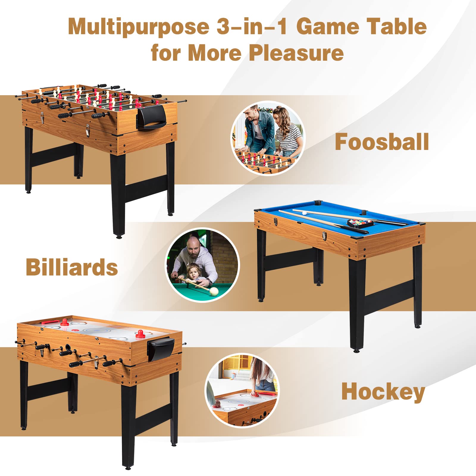 Goplus Foosball Hockey Billiard Soccer