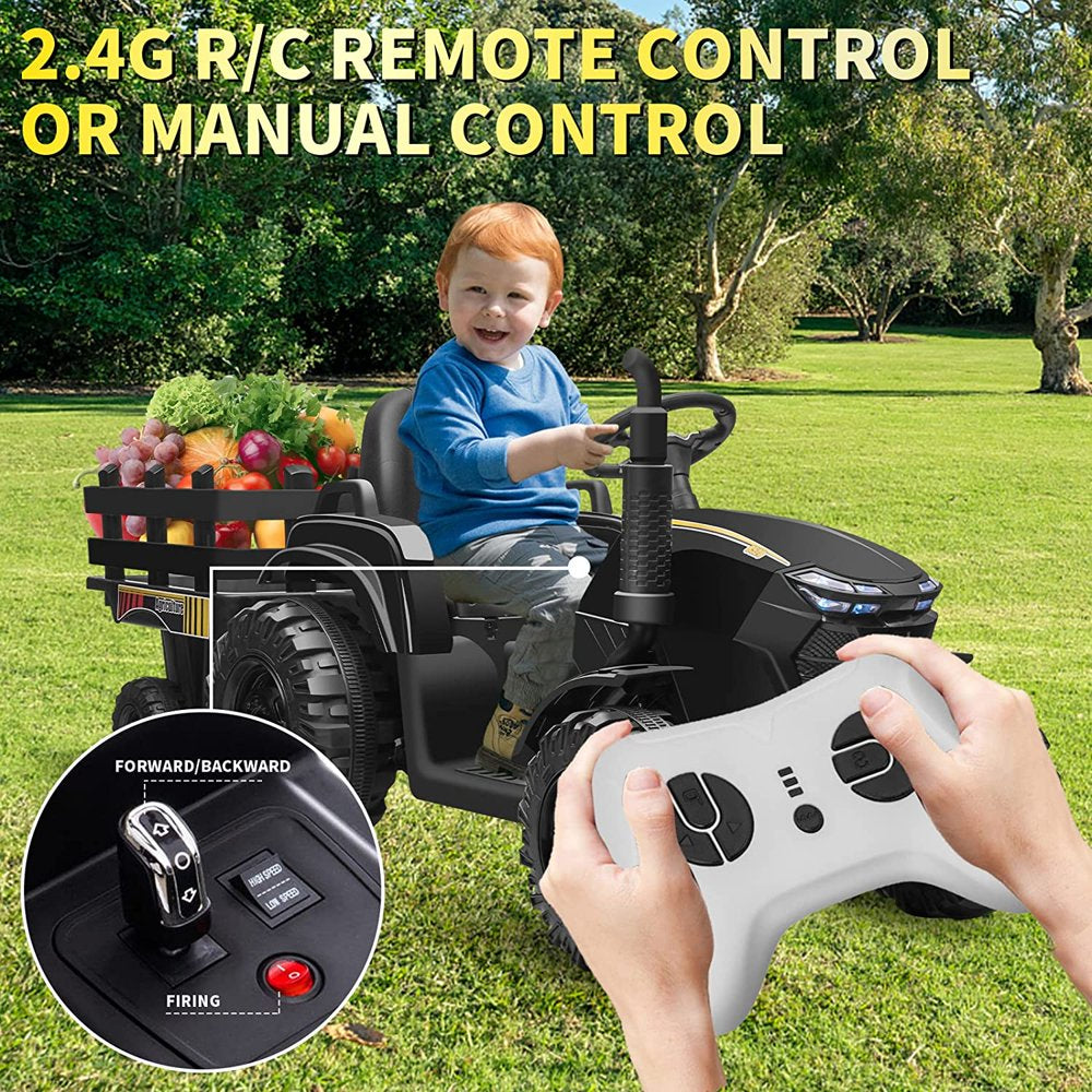 Joyracer 24 Volt Ride on Toys with Remote Control, 400W Motor, 9AH Battery Powered Ride on Tractor