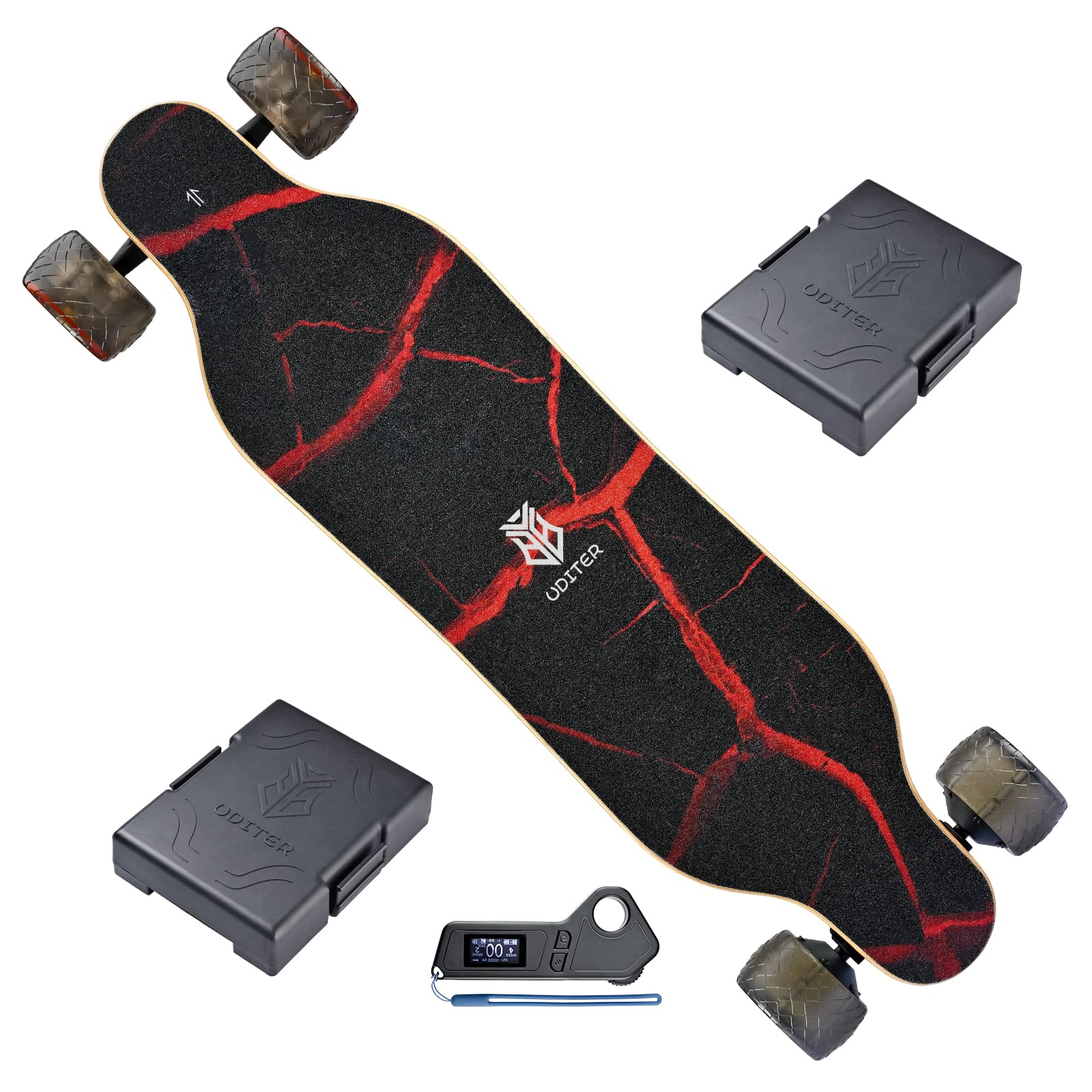 UDITER Skateboards Removable Batteries Longboard
