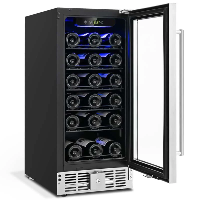 15Quot 2 In 1 Wine Beverage Cooler Refrigerator Wine Cellar Built In Or Freestanding 30 Bottle Wine Fridge