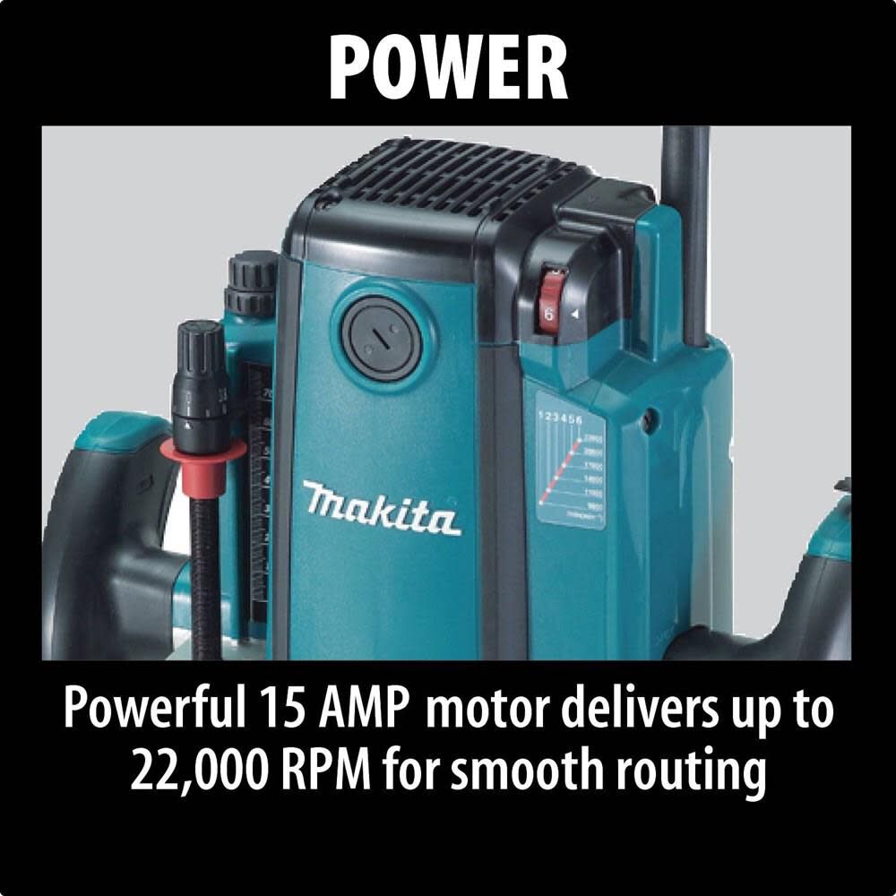 3-1/4 HP Plunge Router with Variable Speed RP2301FC from